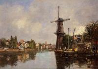 Boudin, Eugene - View of Rotterdam